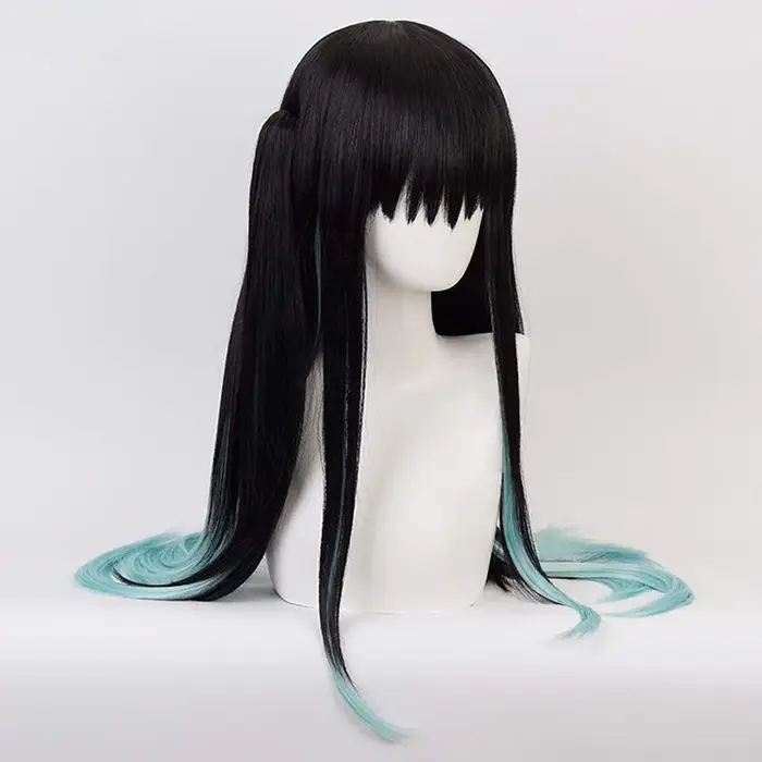 Perruque de Cosplay synthétique Anime Tokitou Muichirou