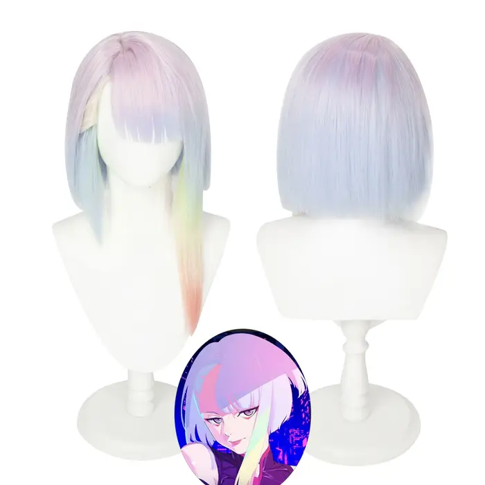 Perruque de Cosplay Lucy de 45cm