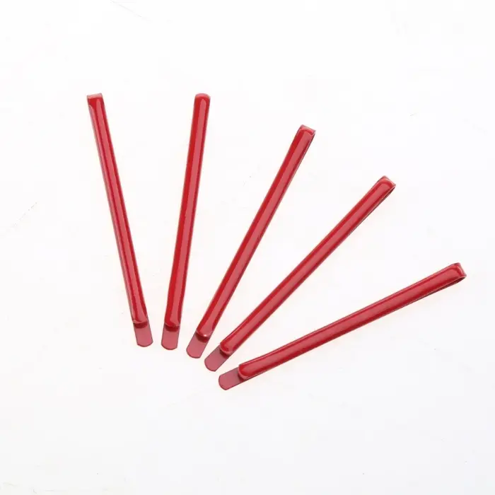Pinces à cheveux rouges épingles