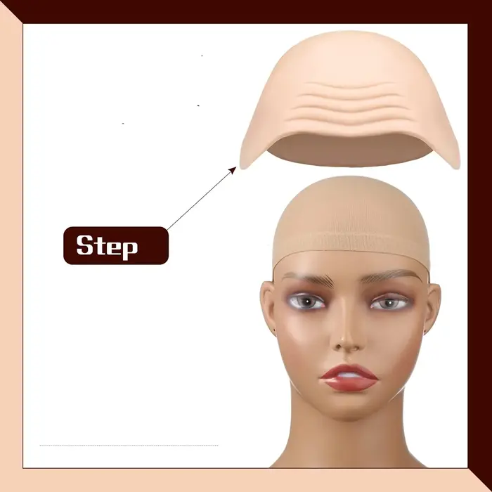 Bonnet chauve en latex pour femmes adultes