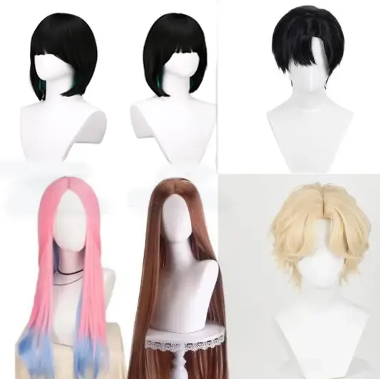 Perruques synthétiques résistantes à la chaleur pour cosplay Anime Alien Stage Ivan