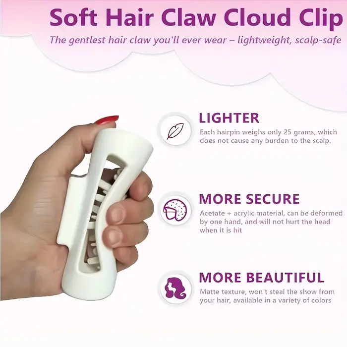 Pinces à cheveux requin en silicone