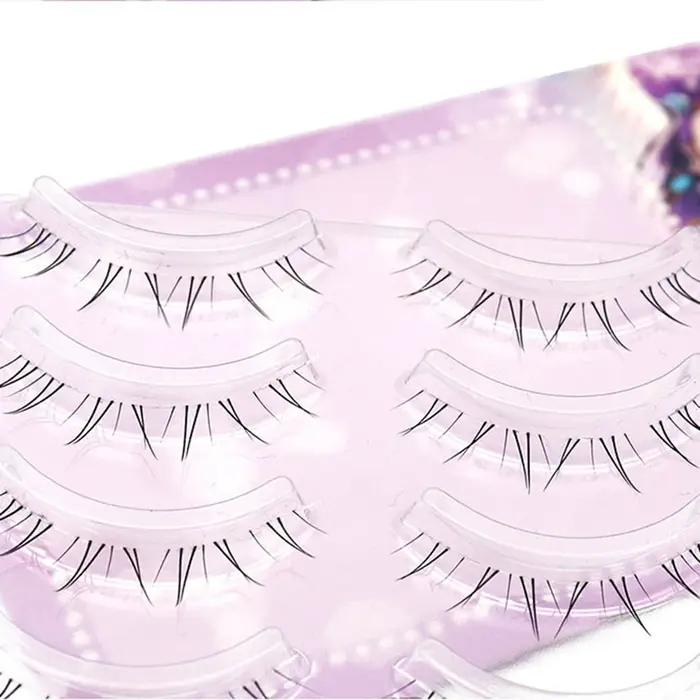 5 paires de faux cils inférieurs pour filles