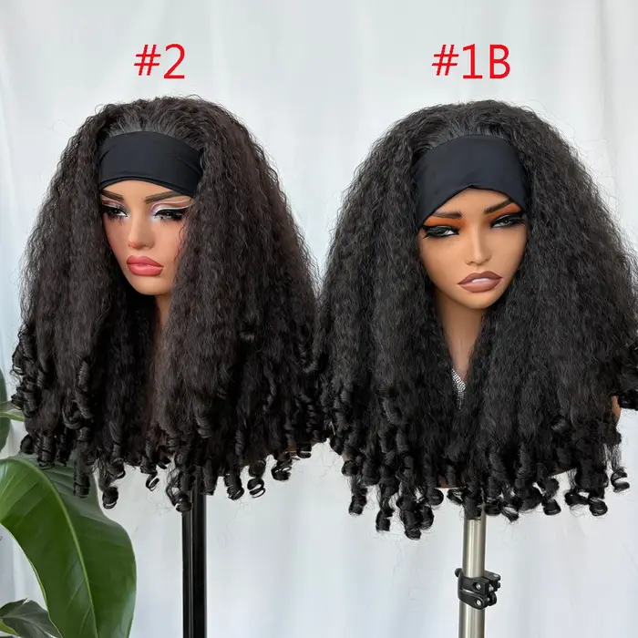 Perruque bandeau Afro bouclée X-TRESS pour femmes