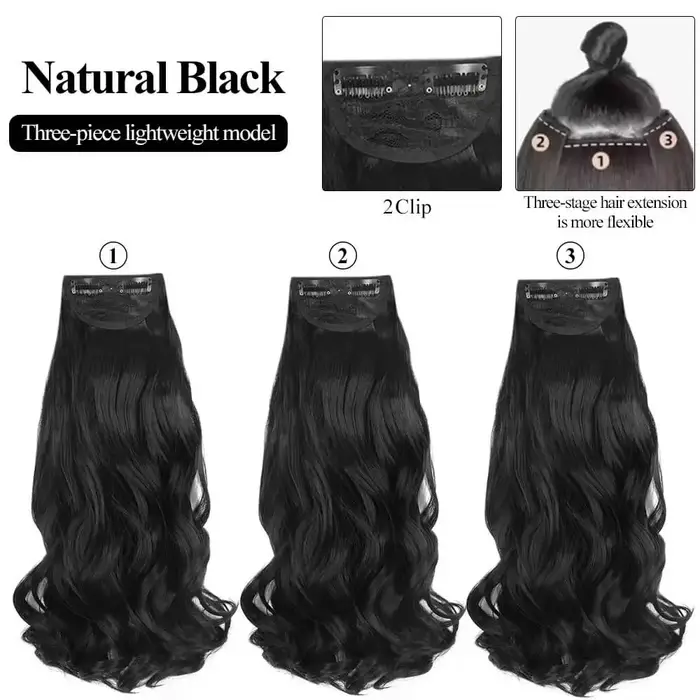 Extensions capillaires synthétiques à clips