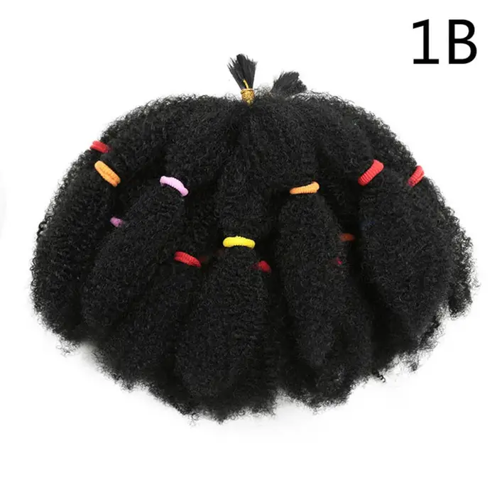 Afro crépus cheveux 12 pouces pré étiré Afro crépus torsion cheveux tressage cheveux crépus torsion 