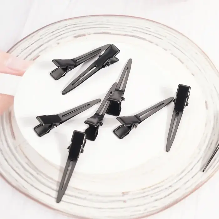 Pinces à cheveux en bec de canard noir