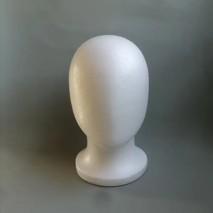 Support de mannequin en mousse pour têtes de perruque en polystyrène
