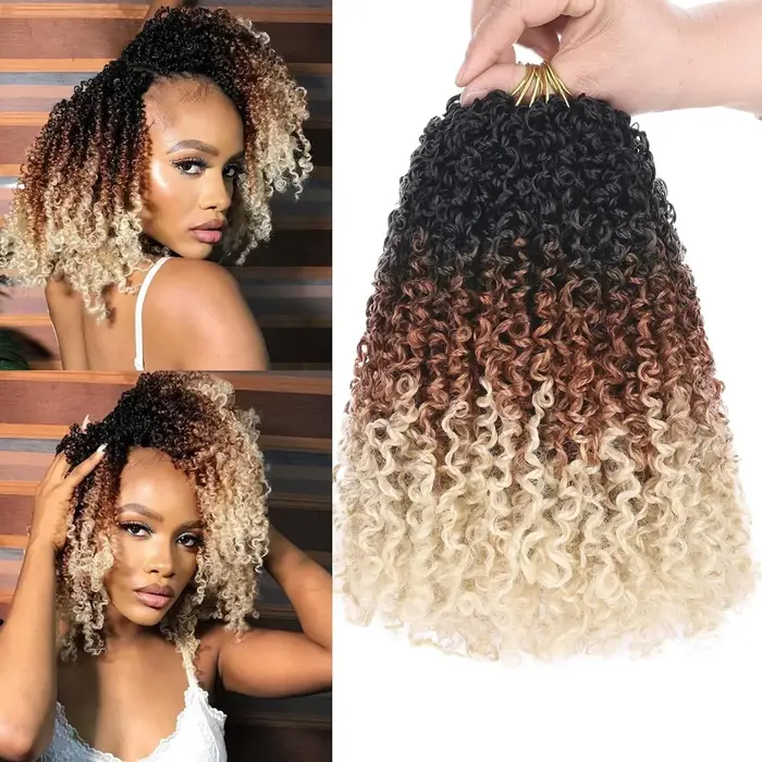 Extensions de cheveux au crochet Yanky Twist, longueurs de 8, 10, 12 et 14 pouces, 8 pièces/paquet, cheveux synthétiques à tresser, parfaits pour Halloween et Noël