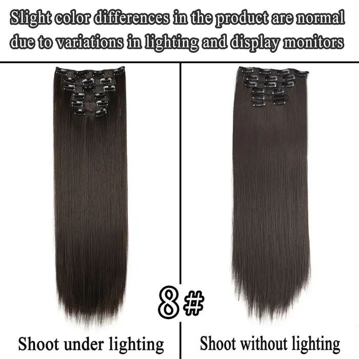 Extensions capillaires synthétiques longues et lisses