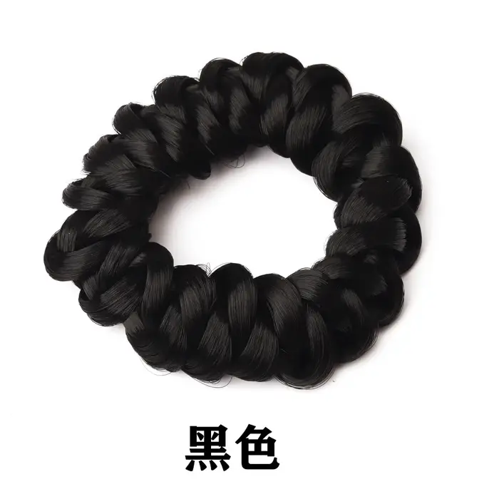 Perruque queue de cheval bandeau élastique tissage tresse cheveux boucles élastique coiffure fixateu