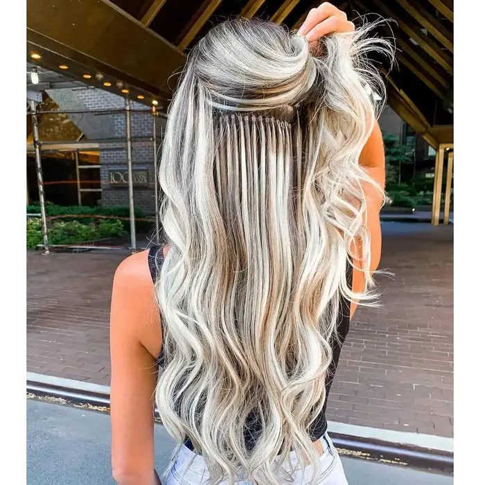 1000 pièces extension de cheveux micro anneau lien perles 5mm perles doublées de silicone adaptées a