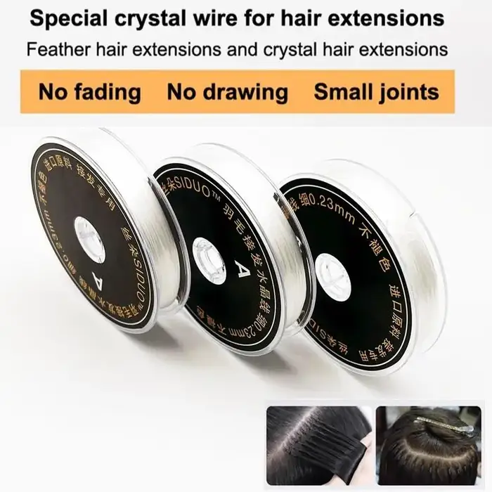 1 Rouleau de 60M de Fil Élastique Transparent pour Salon