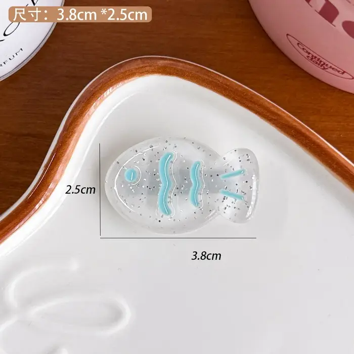 NC – pinces à cheveux colorées petit poisson, Clips latéraux pour fille douce, série Dopamine fraîch