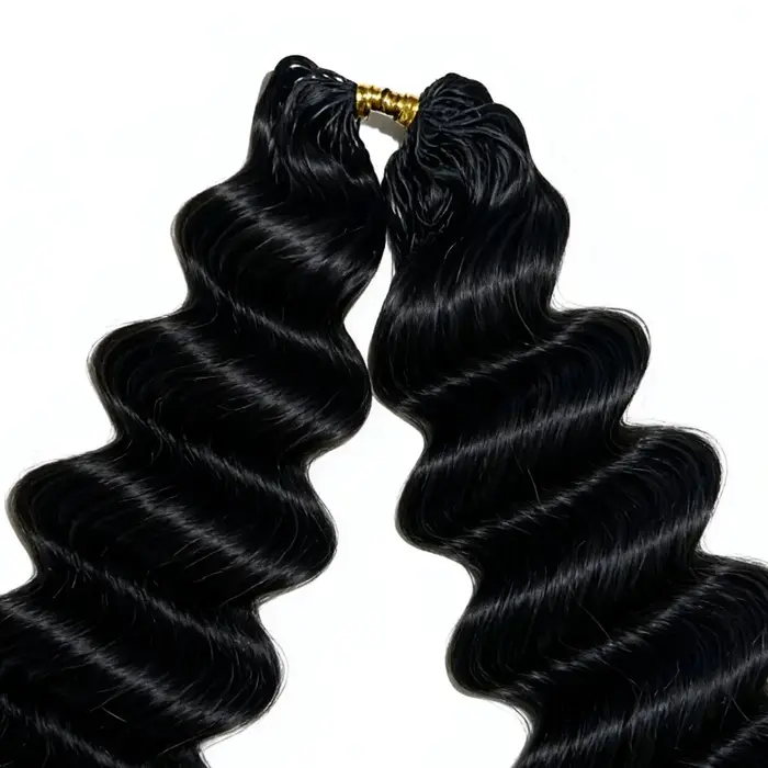 Extensions de cheveux humains au crochet sans nœuds