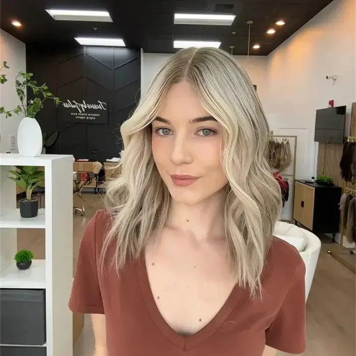Perruque Lace Front Wig synthétique sans colle