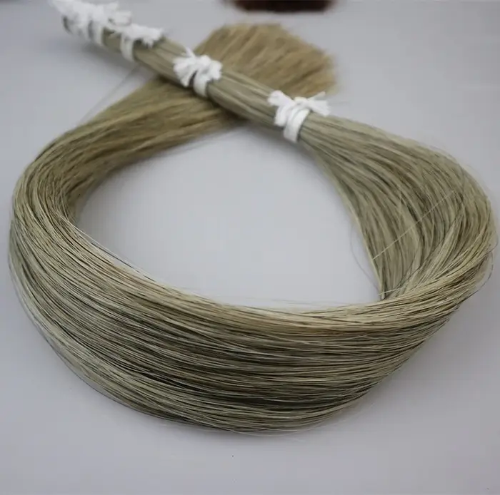 500g 100% vrais cheveux de queue de cheval blanc/noir/marron/gris violoncelle/Double basse/cheveux d'arc de violon