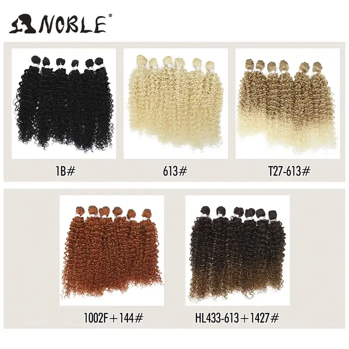 Tissage synthétique en lot Afro crépu bouclé-Noble