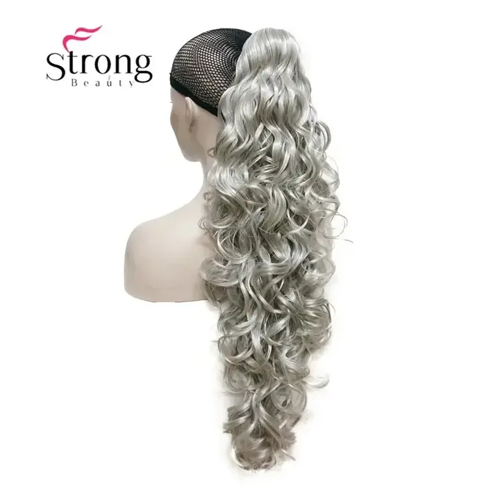 32 "clip synthétique bouclé en griffe cordon queue de cheval Extension de cheveux postiche