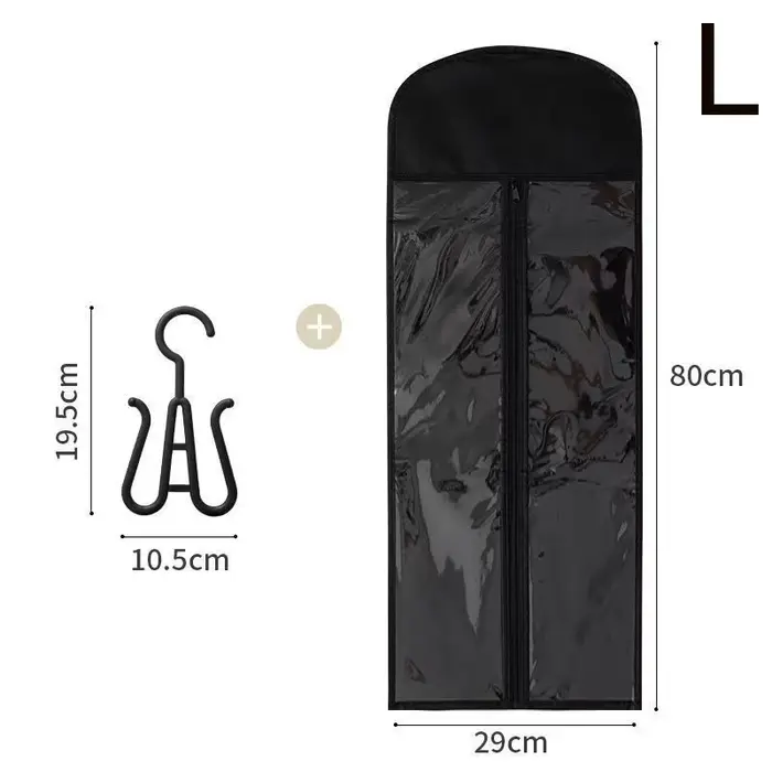Sac de rangement pour perruque avec support de cintre