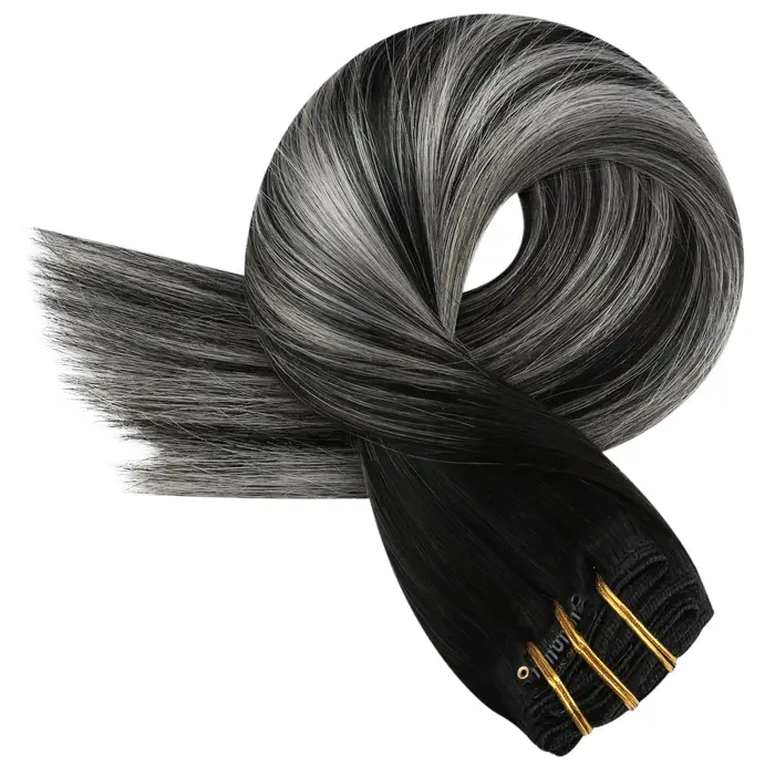 Moresoo pince dans les Extensions de cheveux 100% réel Remy