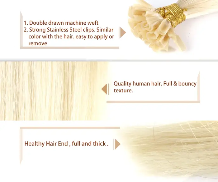 Extension de cheveux 100% naturels Remy