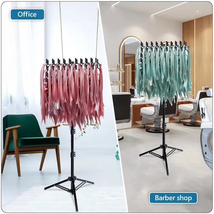 Support d'extension de cheveux, support de suspension, support de tressage, présentoir d'extension D