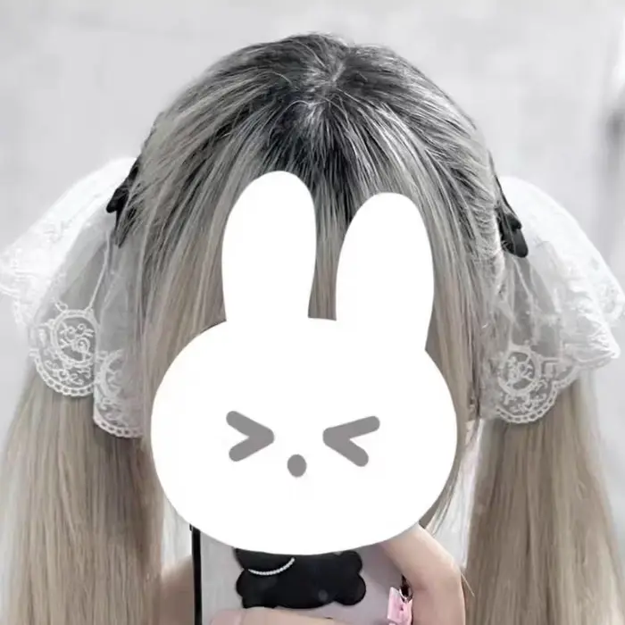 Coiffure lolita en dentelle pour fille, jolie robe, ourlet, nœud, pince à cheveux, queue de cheval, 