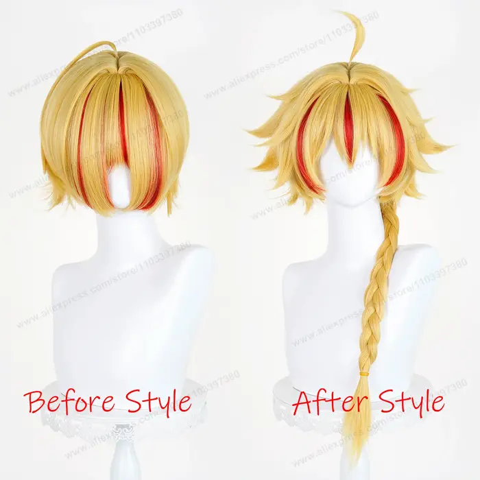 Perruque de Cosplay Lion Heart Richard
