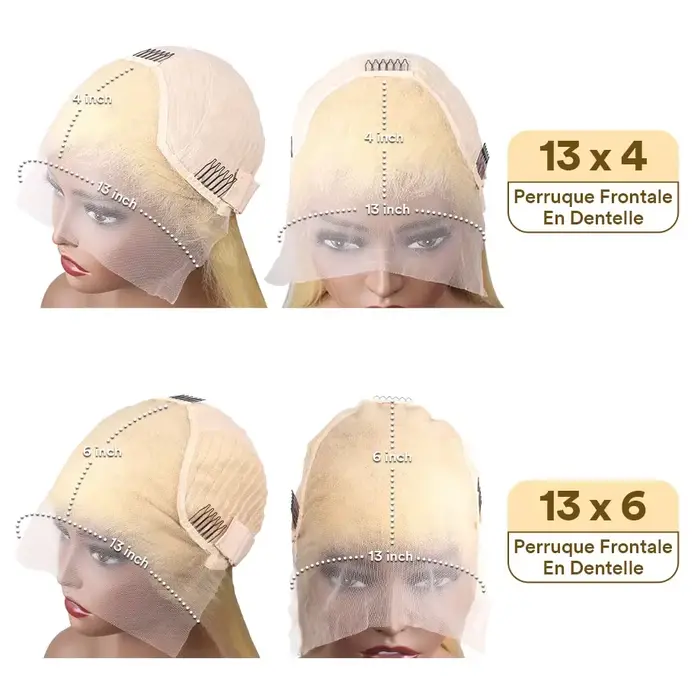 Dialola Perruques Cheveux Humains Brunes Couleur Chocolat Marron Caramel Boucles Dentelle HD 13x6 Perruque Brésilienne
