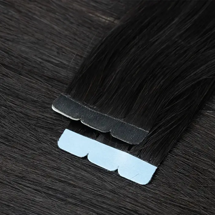 Extensions de cheveux humains naturels invisibles à la kératine