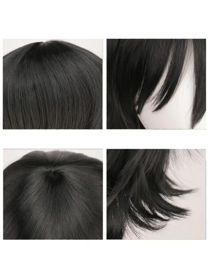 Perruque de Cosplay Anime détective Conan pour Halloween