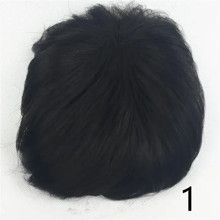 StrongBeauty perruque de cheveux synthétiques toupet cheveux courts raides pour hommes toupets posti