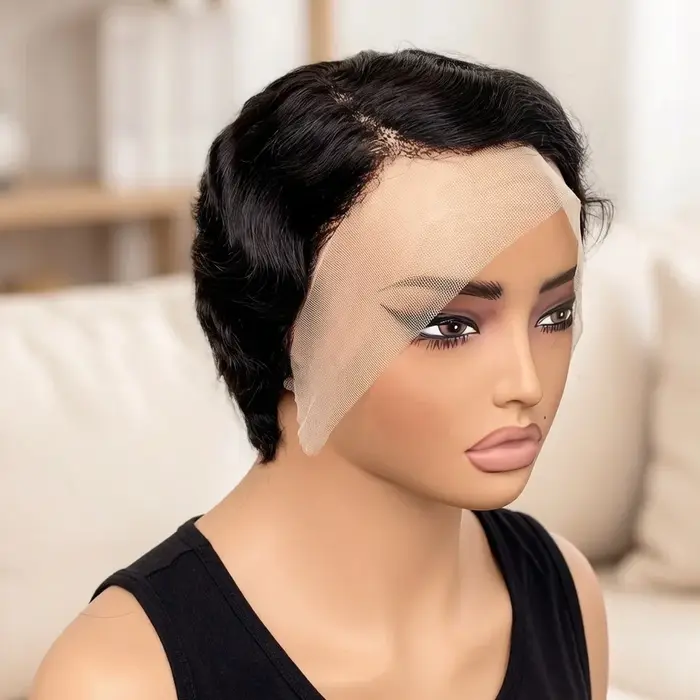 Perruque Lace Front 13x4 en Cheveux Humains Brésiliens