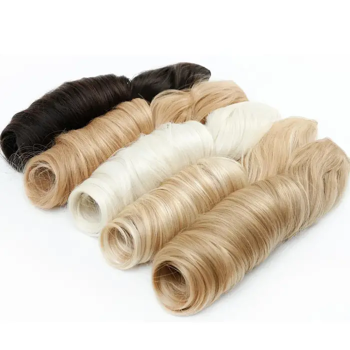 Allaosify – Extension capillaire synthétique longue lisse à 5 Clips
