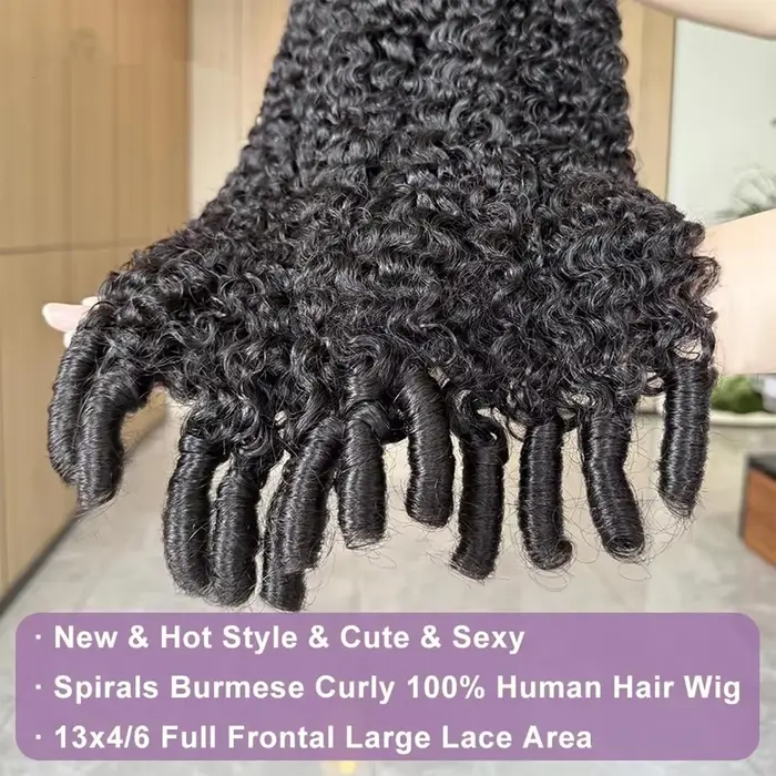 Perruque de dentelle Hd 13x6 cheveux humains 210 densité perruque bouclée birmane cheveux humains pr