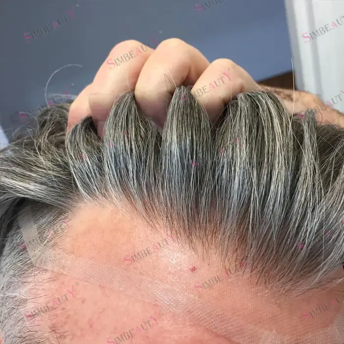 Prothèse capillaire invisible et confortable pour hommes