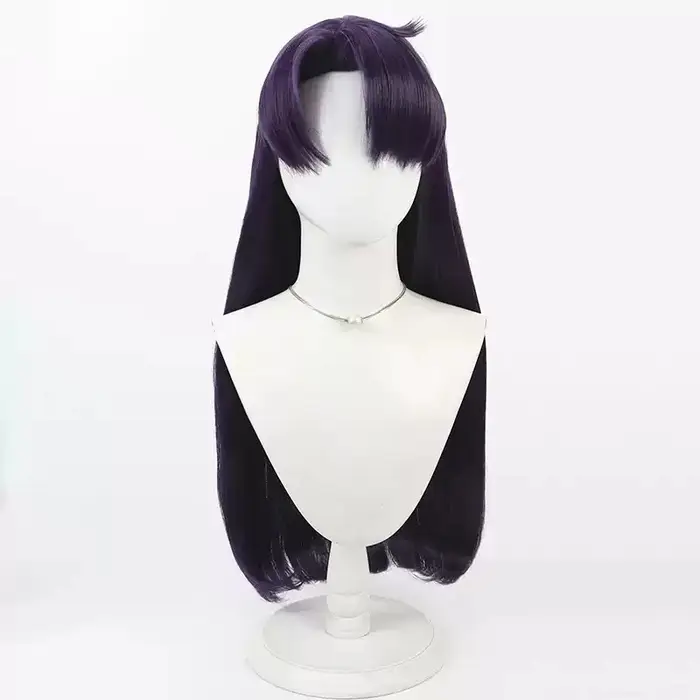 Perruque de Cosplay Anime marin Mars Hino Rei, cheveux synthétiques longs et lisses de 70CM, violet