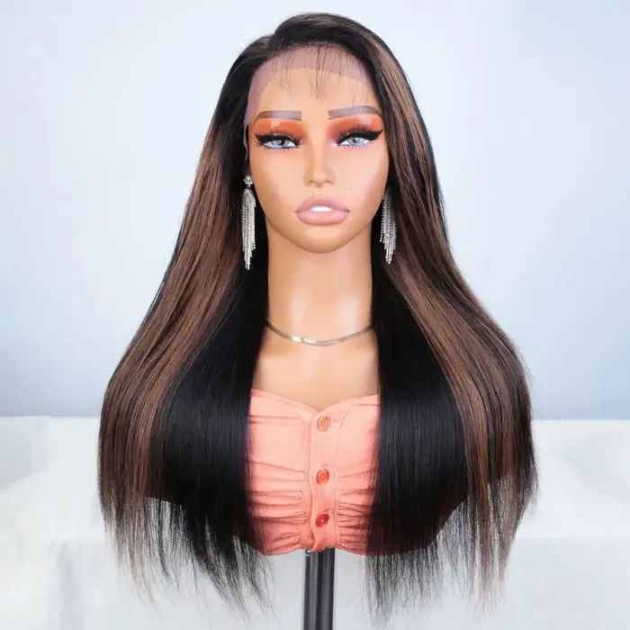 Perruque de cheveux humains avant en dentelle
