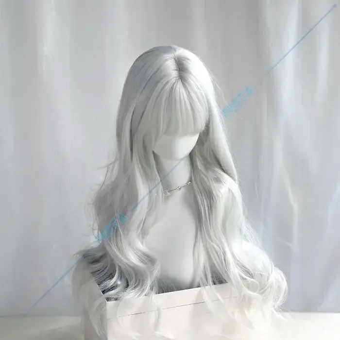Clea Clair Obscur expédition 33 Cosplay perruque Dessendre femmes argenté blanc cheveux longs Simple élégant légèrement