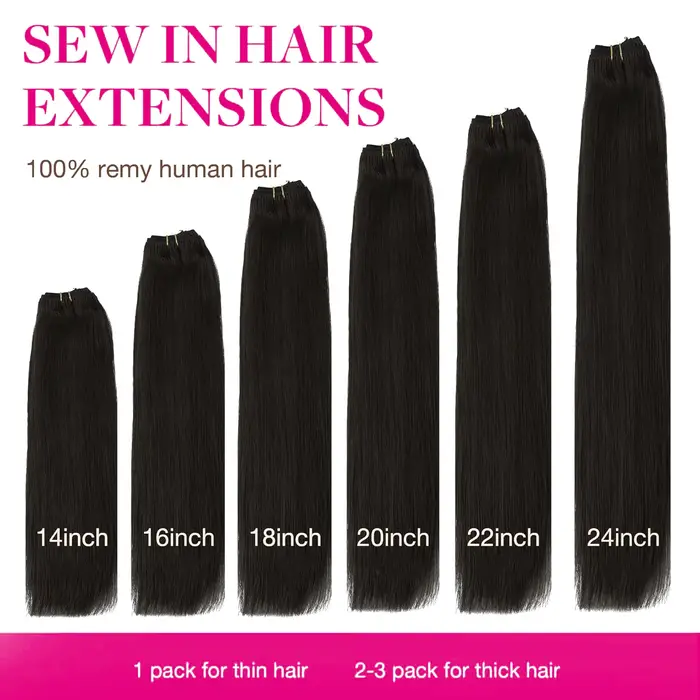 # Extensions Halo 1B en cheveux humains avec clips