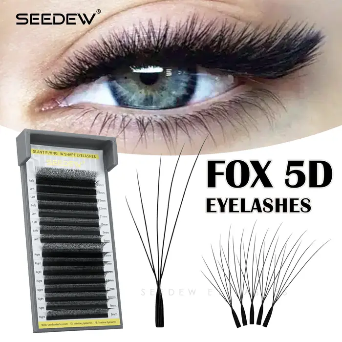 SEEDEW Fox 5D Extensions de cils en forme de W