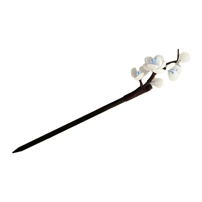 Épingles à cheveux à fleurs blanches