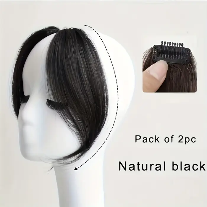 Frange à pince à cheveux en frange