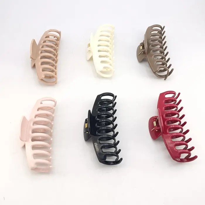Sicone simplicité quille pince à cheveux pour femme couleur unie élégant requin