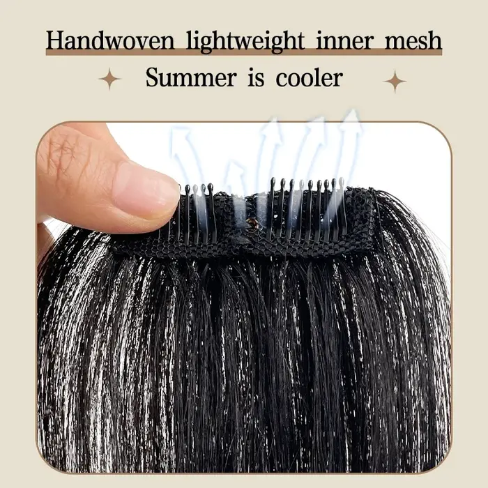 Frange de cheveux pour hommes avec clips
