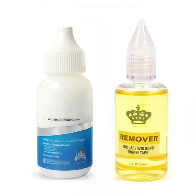Kit de colle et de dissolvant de dentelle imperméable pour perruques