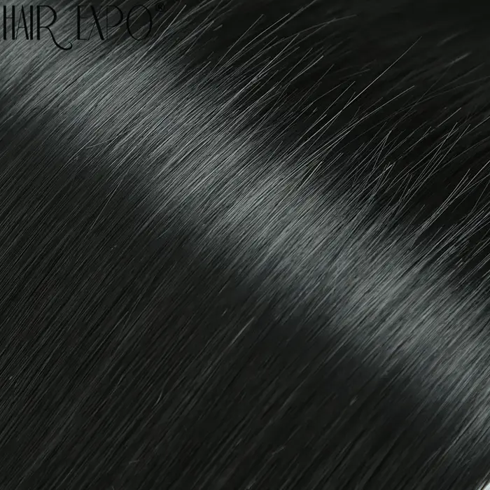 Extensions de cheveux synthétiques lisses de 18 pouces