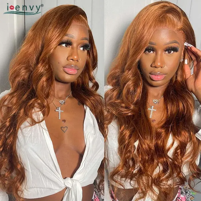 Perruques sans colle en cheveux humains 9x6 rouge bordeaux