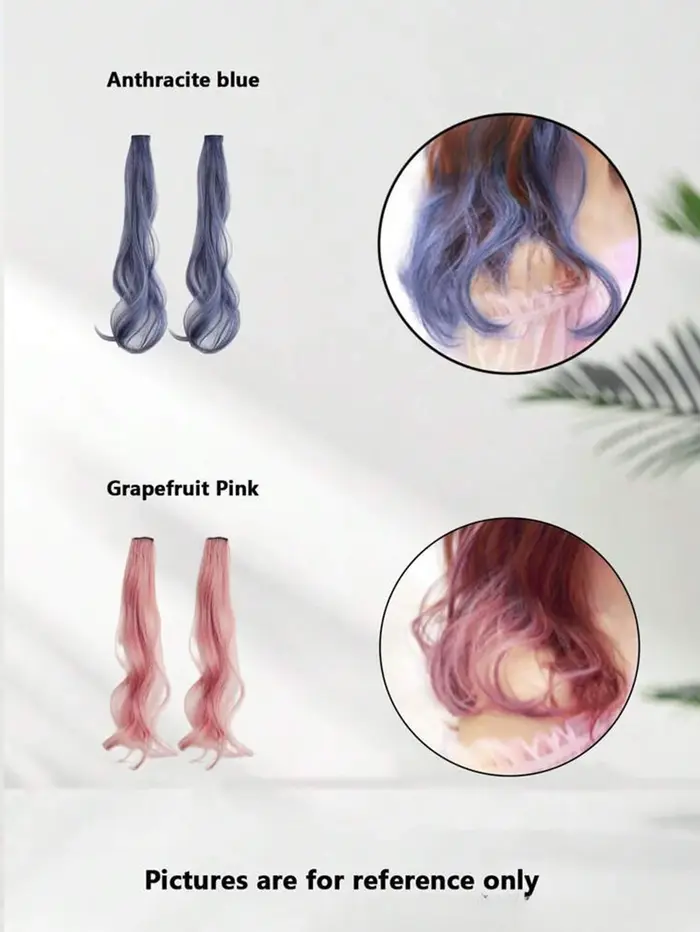 Extensions de cheveux synthétiques longues et ondulées